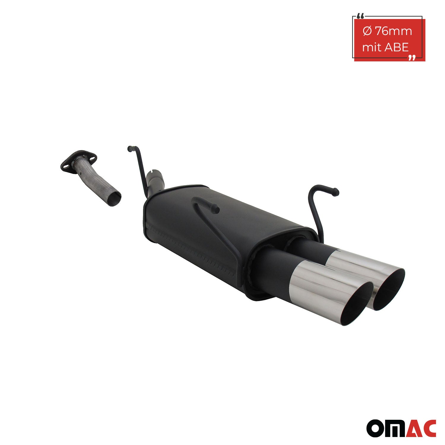 Échappement arrière sport Novus pour Opel Astra G Caravan 2x76mm MS-Design ABE