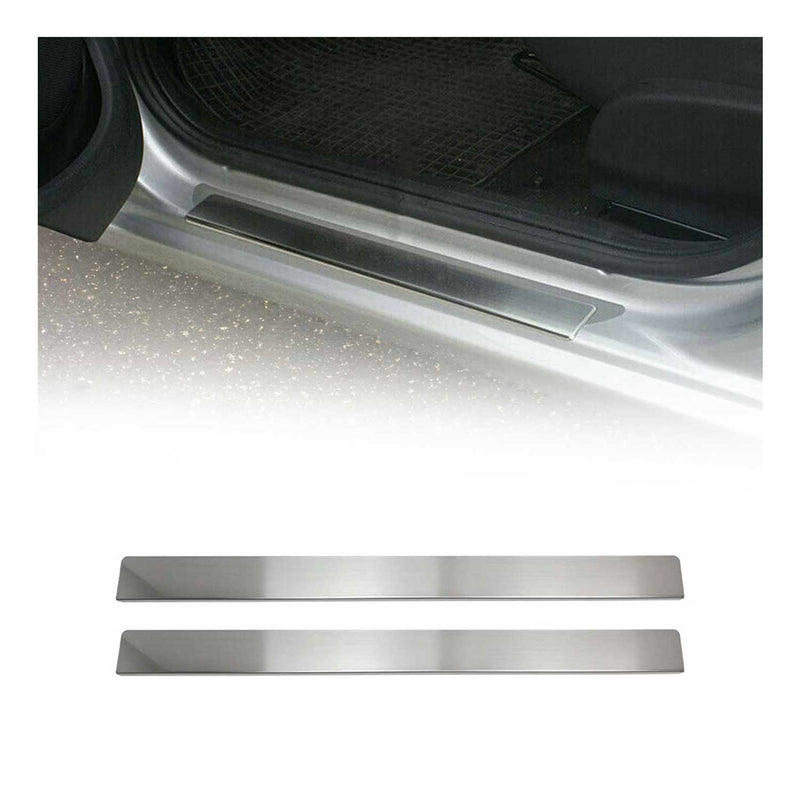 Couverture de Seuil de porte pour Peugeot 206 2000-2010 acier inox chromé 2 Pcs