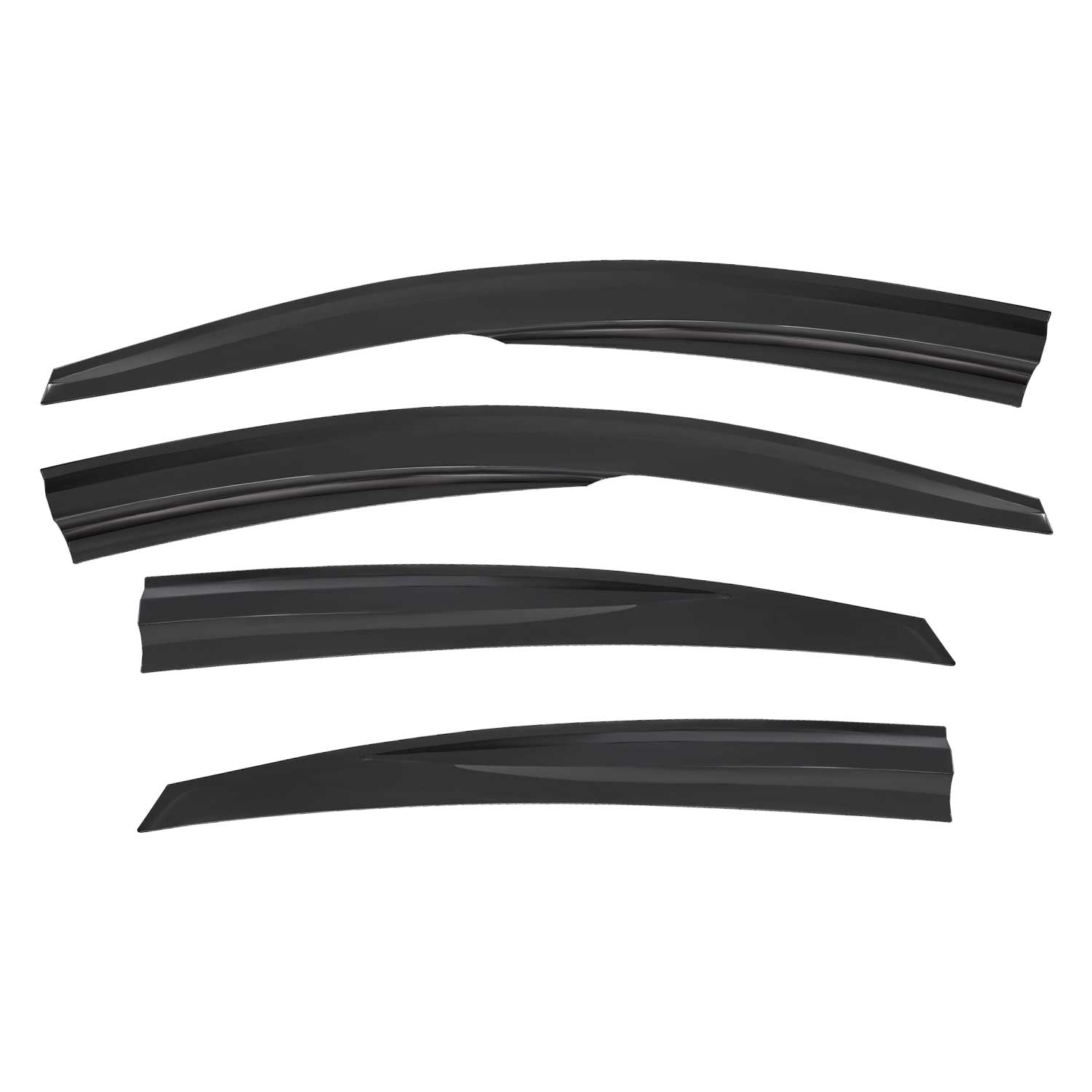 Déflecteurs de Vent pluie d'air pour Hyundai Accent 2010-2017 Berline Noir 4x