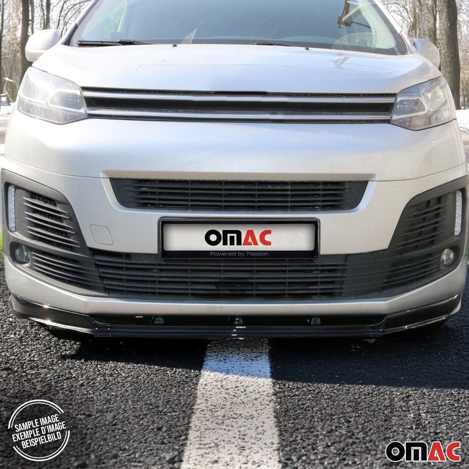 Pare-Chocs Avant Spoiler pour Ford Transit / Tourneo Custom 2023-2025 ABS Noir