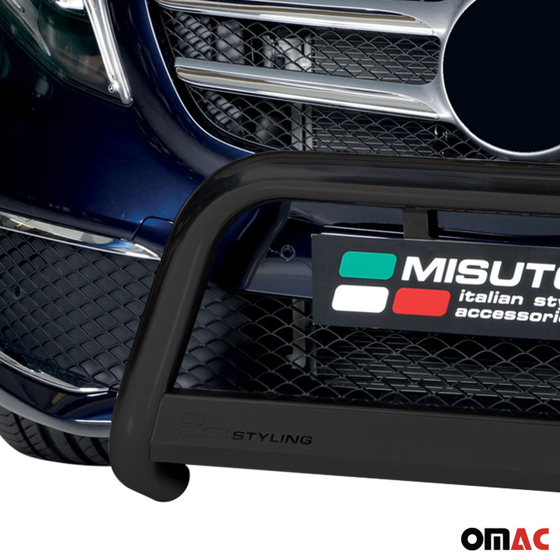 Pare-buffle Avant pour Mercedes Classe V 2020-2025 63mm en Acier Inoxydable Noir