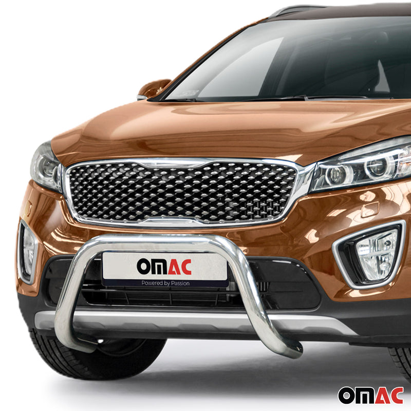 Pare-Buffle Avant Pour Kia Sorento 2014-2017 en Acier Inoxydable Argent