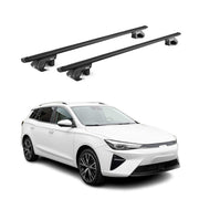 Barres de toit transversales pour MG 5 2020-2026 Aluminium Noir 2 pièces ABE