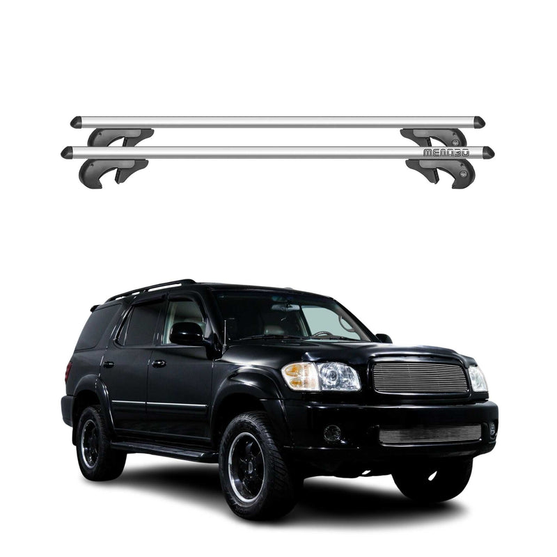 Barres de toit transversales pour Toyota Sequoia 2001-2007 90kg Alu Gris