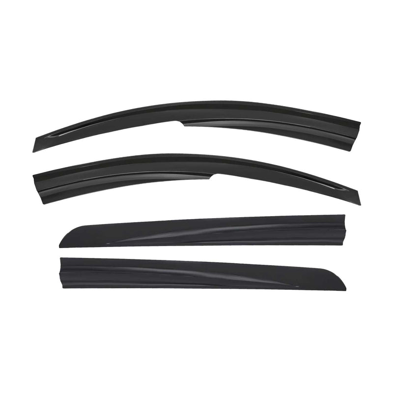 Déflecteurs de Vent pluie d'air pour Dacia Lodgy 2012-2021 Acrylique Noir 4 Pcs