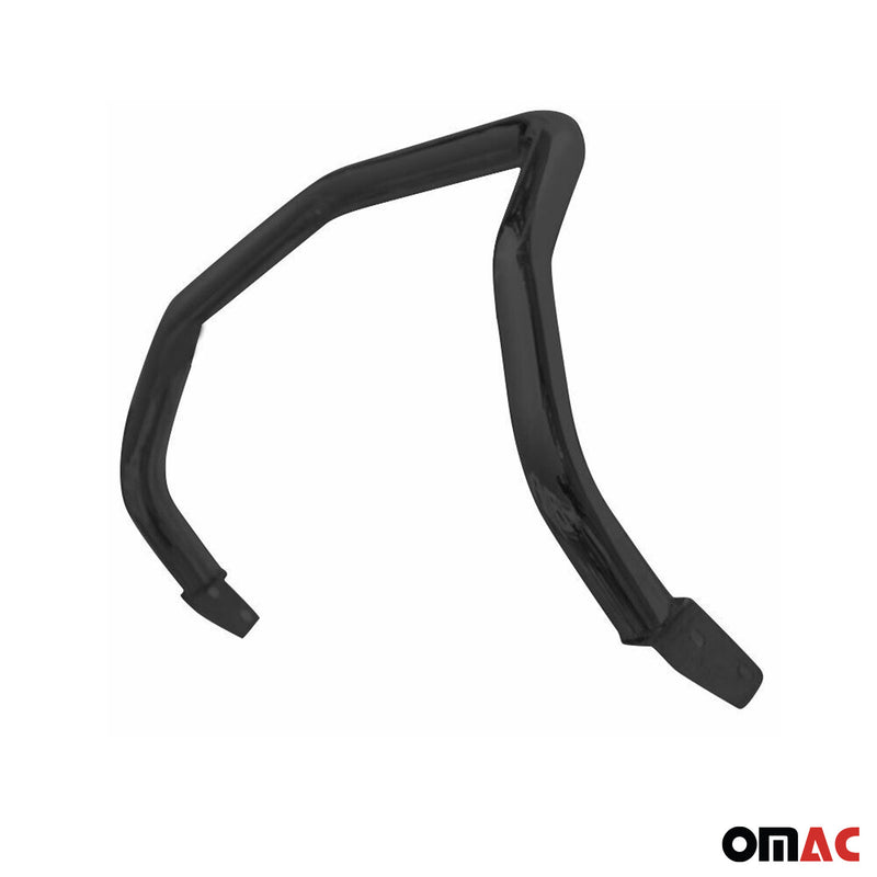 Pare-Buffle Avant Pour Nissan Qashqai +2 2008-2010 Acier Inoxy Noir