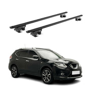 Barres de toit transversales pour Nissan X-Trail T32 2014-2020 Alu Noir 2x ABE