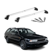 Barres de toit pour Mitsubishi Sigma Break 1991-1996 Gris Argenté 2 pièces ABE