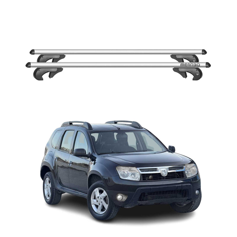Barres de toit transversales pour Dacia Duster 2010-2013 90kg Alu Gris 2tlg