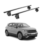 Barres de toit transversales acier pour VW T-Cross (Sans barres) 2018-2026 Noir