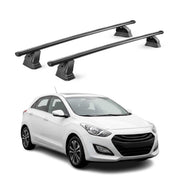 Barres de toit transversales acier pour Hyundai i30 II 2012-2016 TÜV Noir 2Pcs