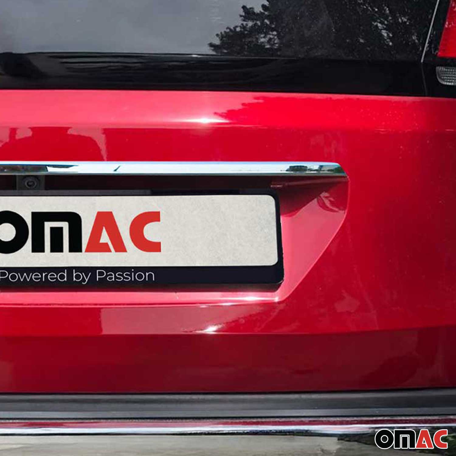 Arrière coffre couvercle moulure pour Skoda Rapid 2012-2019 en acier inox Chromé