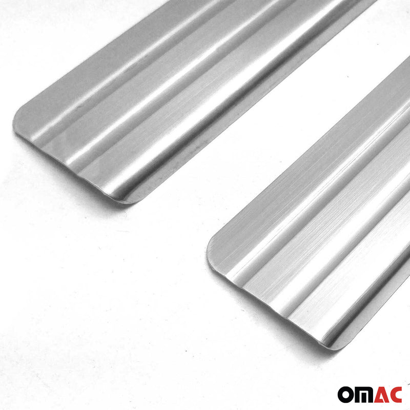 Seuils de porte pour Mazda CX-5 2017-2025 Exclusive en acier inox Chromé