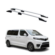 Barres de toit longitudinales pour Toyota Proace 2016-2026 L1 Aluminium Gris