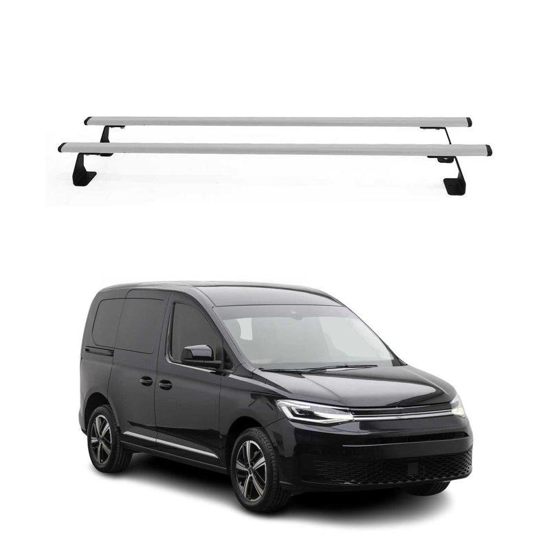 Barres de toit Heavy Duty pour Volkswagen Caddy 2021-2025 Gris 2 pièces