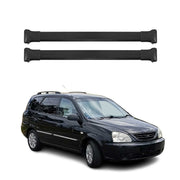 Barres de toit transversales pour Kia Carens mk1 Break 2002-2006 FL Alu Noir 2x