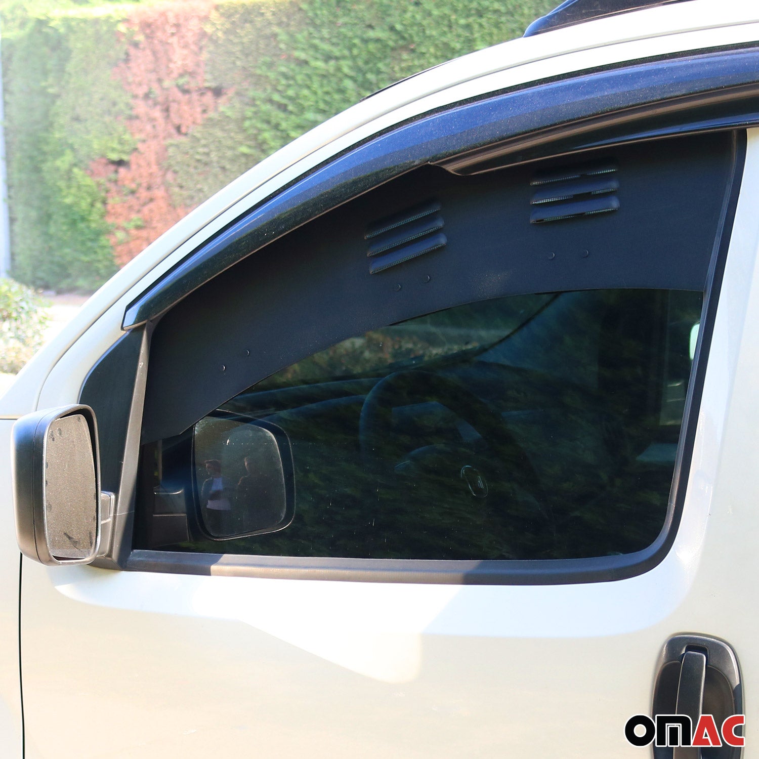 Grille d'aération de Fenêtre pour Citroen Nemo 2008-2017 Aluminium Noir 2Pcs