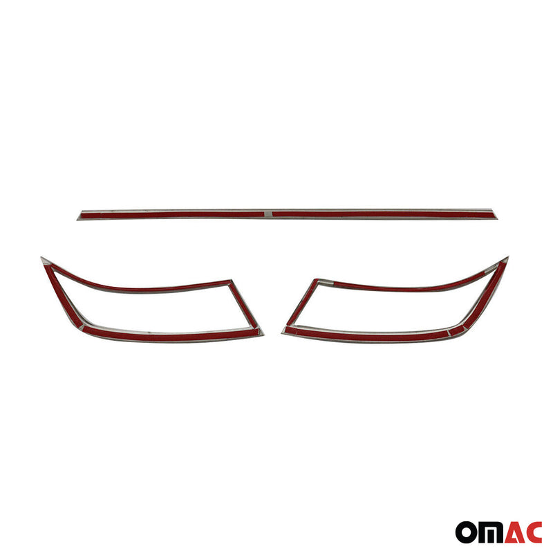 Garniture de Diffuseur de Pare-chocs Arrière pour Skoda Octavia 2012-2019 3Pcs