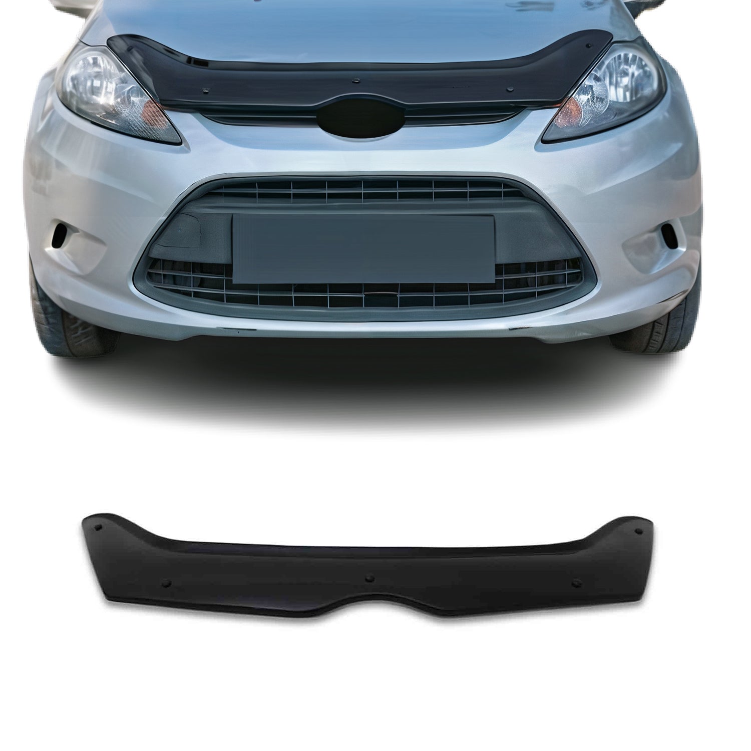 Deflecteurs d'air capot de voiture pour Ford Fiesta 2009-2013 HB Acrylique Noir