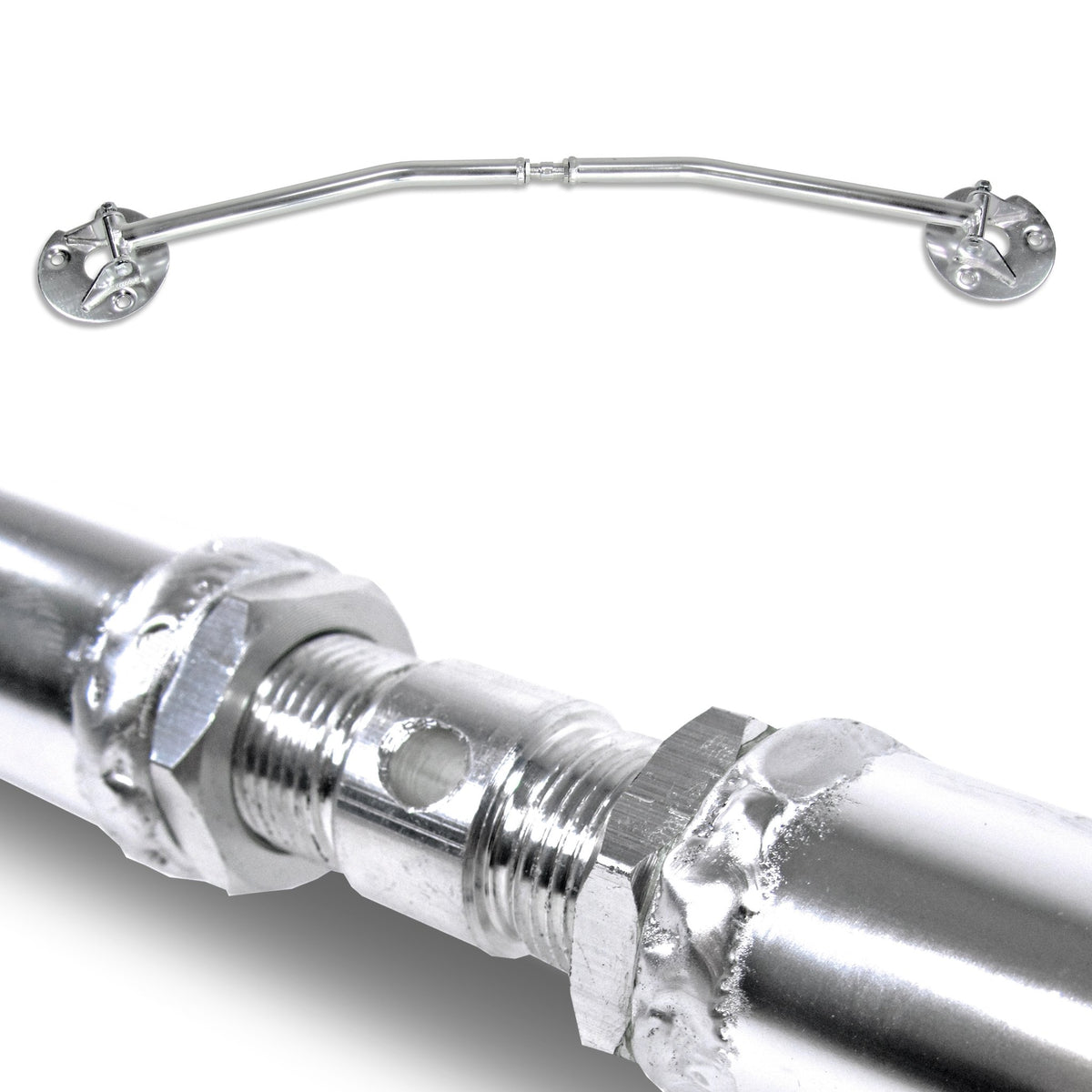 JOM Barre de Renfort Aluminium pour BMW E30 alle Modelle incl. M3 Aluminium Poli
