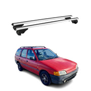 Barres de toit Transversales pour Ford Escort 1991-1999 Aluminium Argent