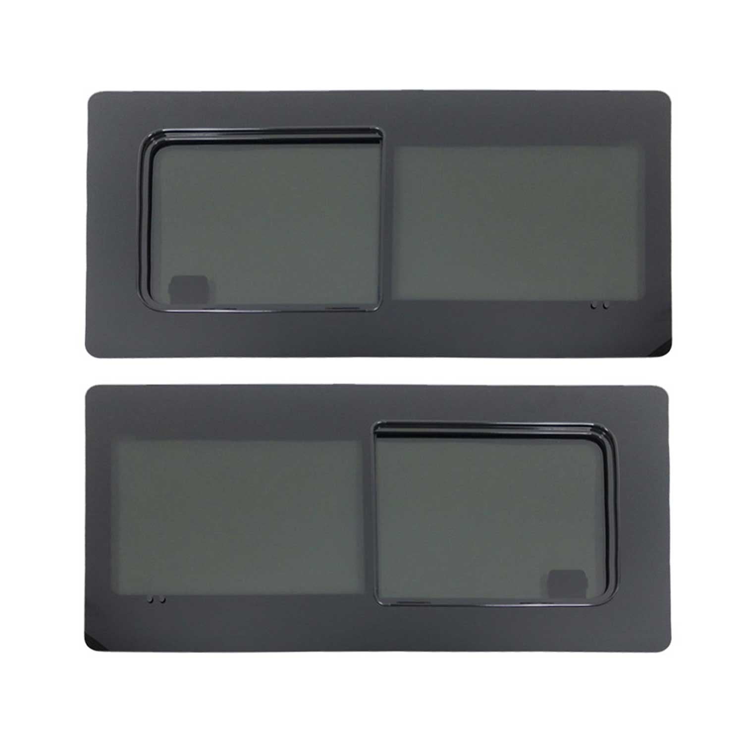 Set de Baies vitrées coulissantes pour VW T5 2003-2015 Empat L1/L2 Noir 2x