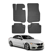 OMAC Tapis de sol pour BMW Série 4 F33 F36 Gran Coupé 2013-2021 Noir caoutchouc
