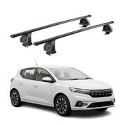 Barres de toit transversales acier pour Dacia Sandero III 2021-2026 TÜV Noir 2x