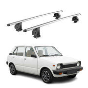 Barres de toit transversales Alu pour Suzuki Alto SS 1979-1984 TÜV 75 kg Gris 2x