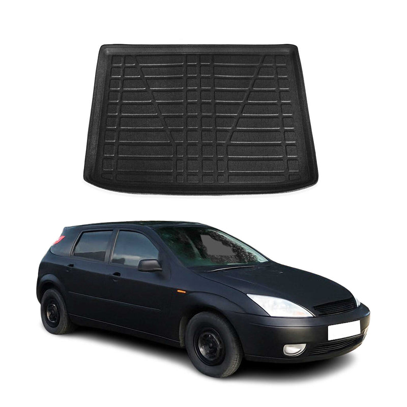 Tapis de Coffre pour Ford Focus mk1 1998-2004 5Portes en TPE Noir
