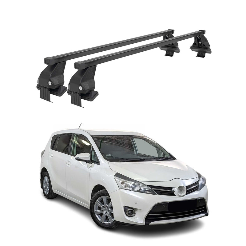 Barres Transversales Menabo pour Toyota Verso S 2010-2017 Noir
