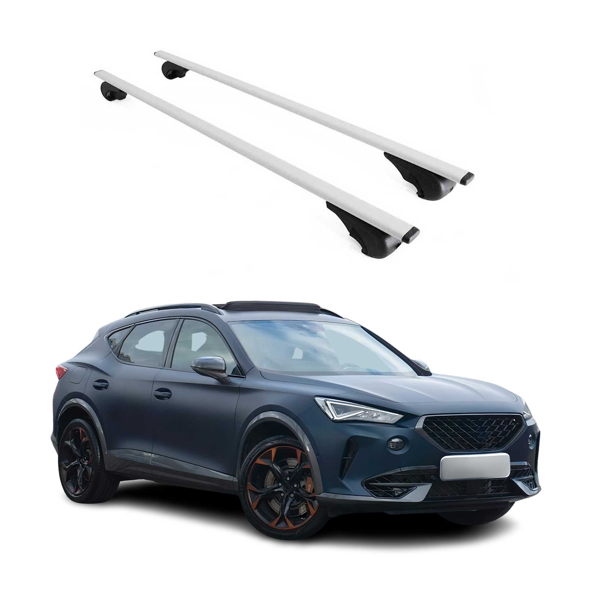 Barres de toit Transversales pour Cupra Formentor 2020-2026 Fer Argent