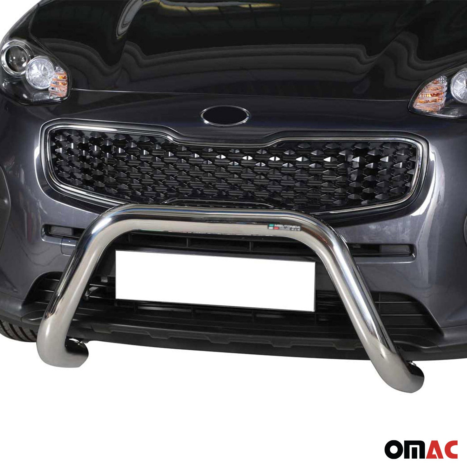 Pare-buffle Avant pour Kia Sportage 2016-2018 76 mm en Acier Gris