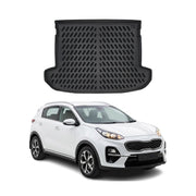 Tapis de coffre Supérieur pour Kia Sportage 4 2016-2021 Noir 3D en TPE