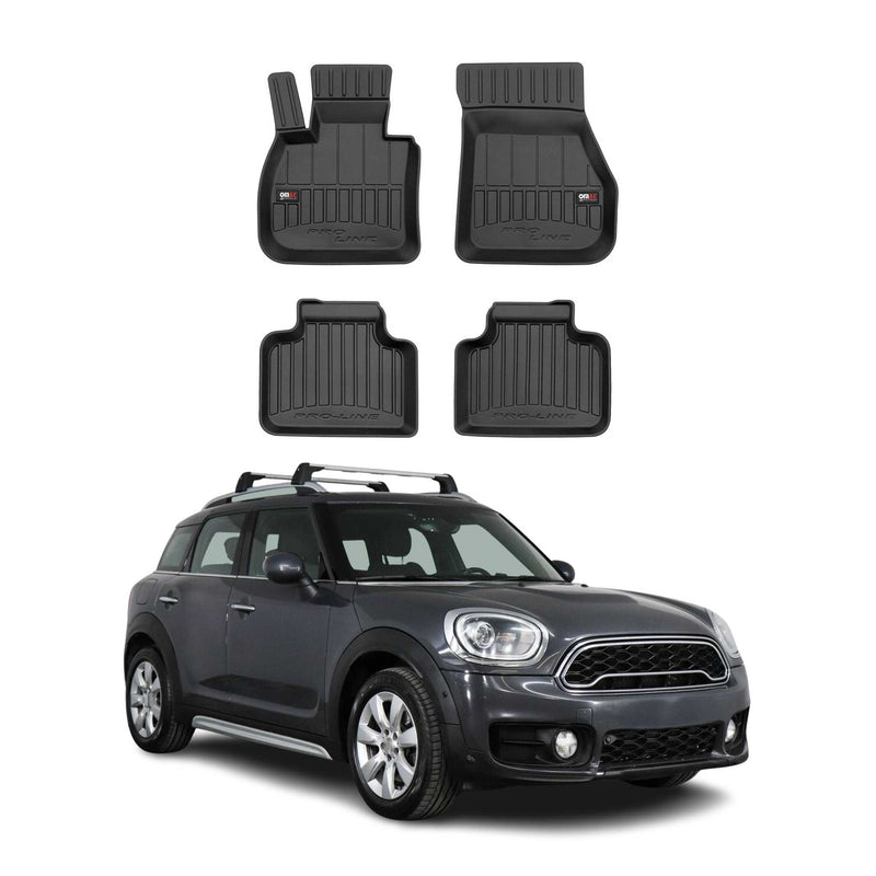 OMAC Tapis de sol en caoutchouc pour Mini Countryman F60 2017-2024 Noir Premium