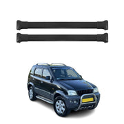 Barres de toit transversales pour Daihatsu Terios 1998-2005 Aluminium Noir