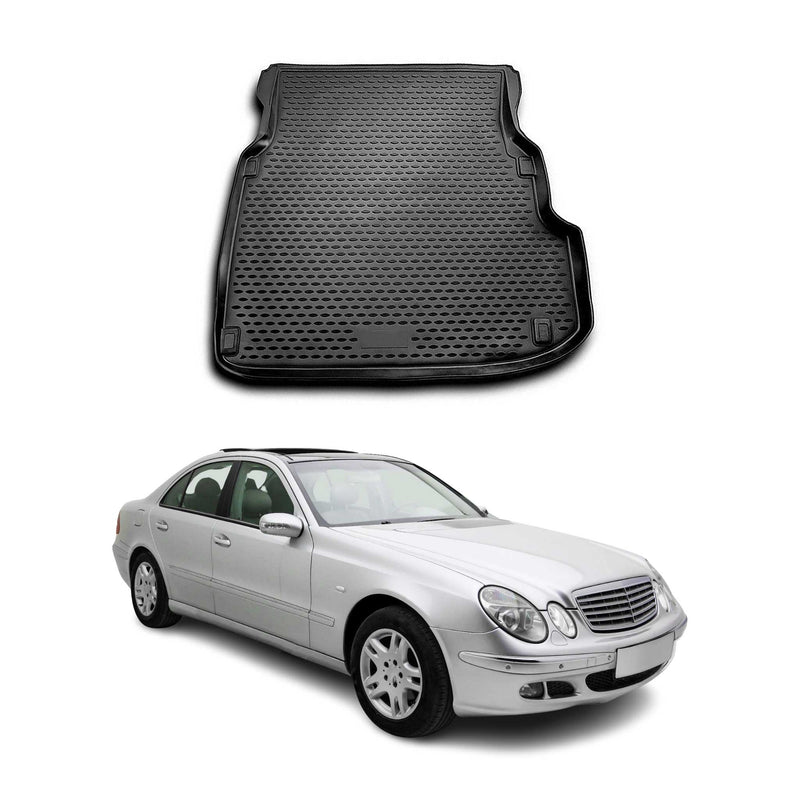 Tapis de Coffre pour Mercedes Classe E W211 2002-2009 caoutchouc TPE 3D Noir 1x