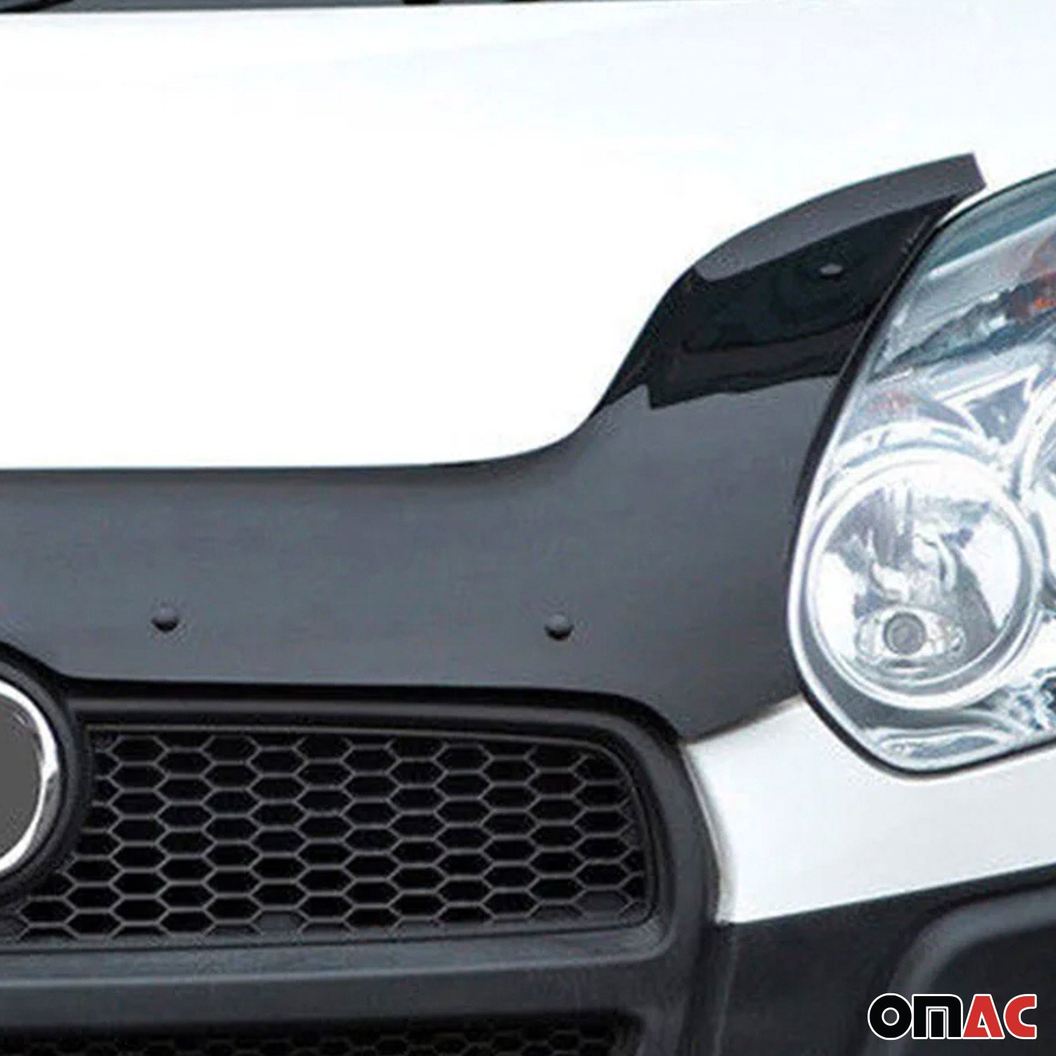 Deflecteurs d'air capot de voiture pour Fiat Doblo 2010-2014 Acrylique Noir