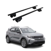 Barres de toit Transversales pour Opel Frontera 2024-2026 Acier Noir 2Pcs