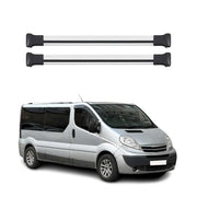 OMAC Barres de toit en aluminium pour Nissan Primastar 2001-2014 Gris 2Pcs TÜV