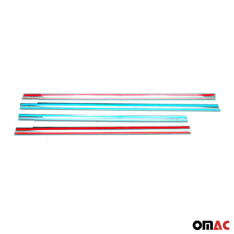 Baguettes pour contour Latérales pour Ford Focus 2004-2013 acier inox chrome