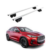 Barres de toit Transversales pour Infiniti QX55 2018-2025 SUV Fer Argent ABE