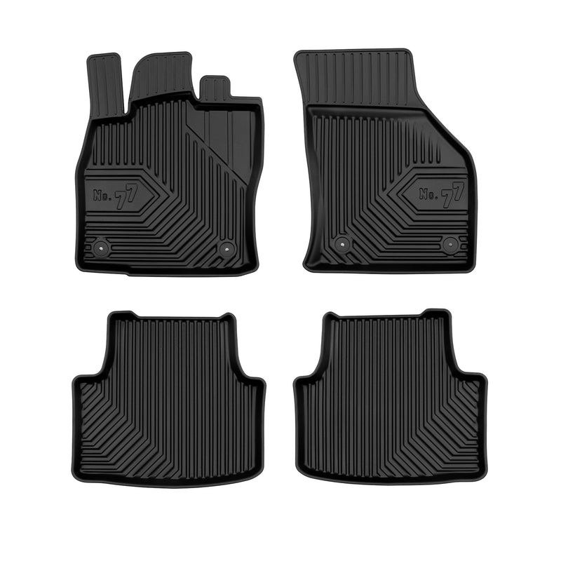 Tapis de Sol de Voiture pour Skoda Octavia III 2012-2019 TPE Imperméable 4Pcs
