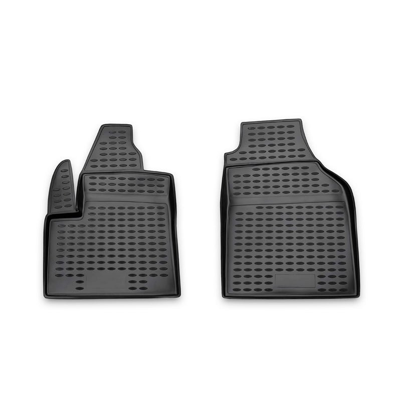 Tapis de sol pour Ford Transit 2006-2021 1ère rangée caoutchouc TPE 3D Noir 2x