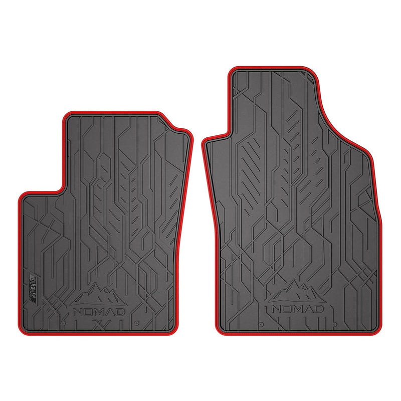 Tapis de Sol de Voiture pour Fiat Panda II 2003-2012 Caoutchouc Noir-Rogue 2Pcs