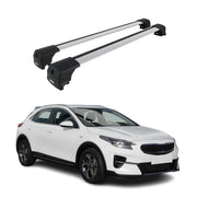 Barres De Toit Transversales pour Kia Xceed 2019-2026 Aluminium Gris 2Pcs