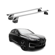 Barres transversales Menabo pour BMW IX I20 2021-2026 Acier Gris