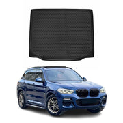 OMAC Tapis de coffre pour BMW X3 G01 2017-2024 en caoutchouc Noir