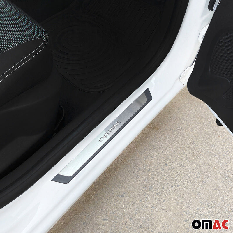 Couverture de seuil de porte pour Opel Mokka/Mokka-e 2020-2025 inox chromé 4 Pcs