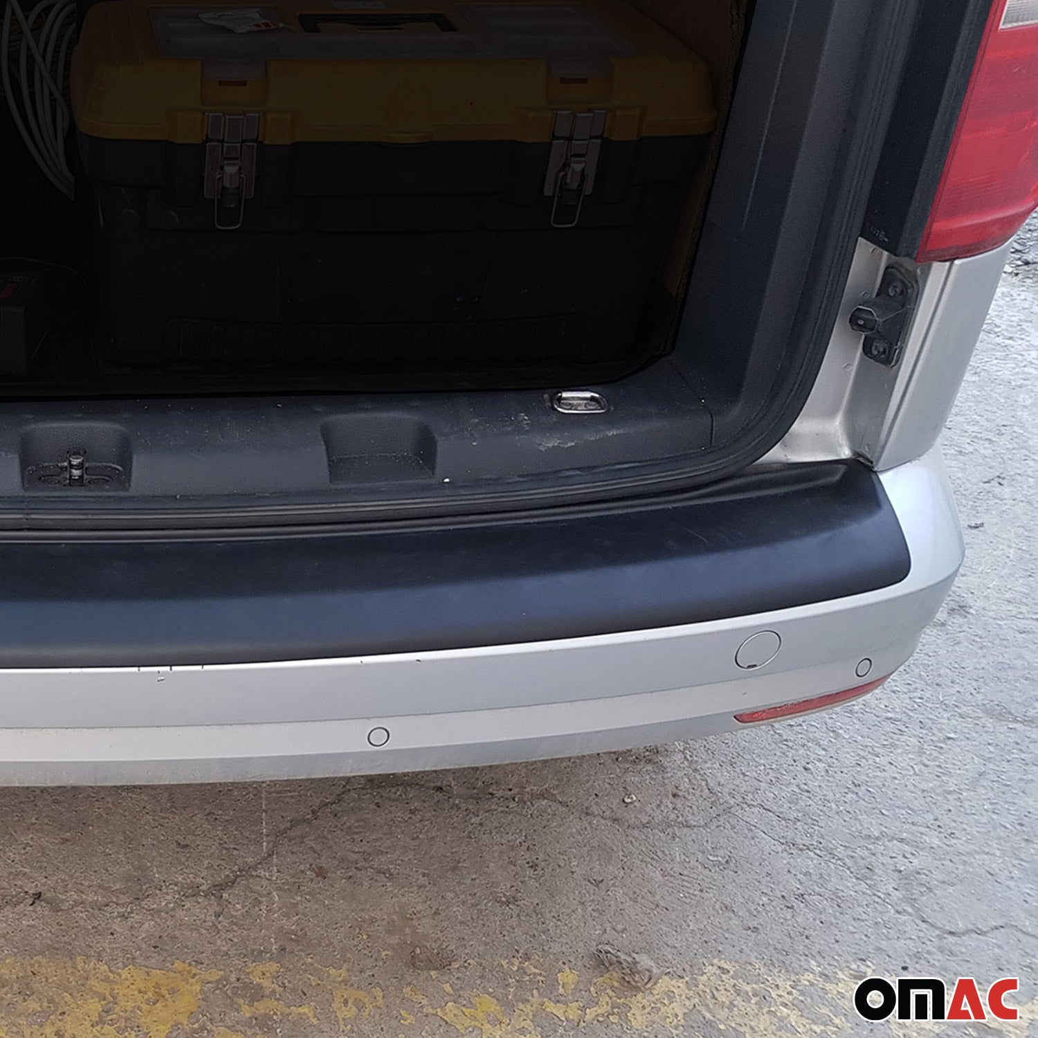Protection de Pare-Chocs Arrière pour VW Caddy III 2003-15 Pre-FL Acryl noir mat